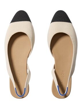 Rothy’s The Almond Slingback in Conch Captoe Sz 9.5